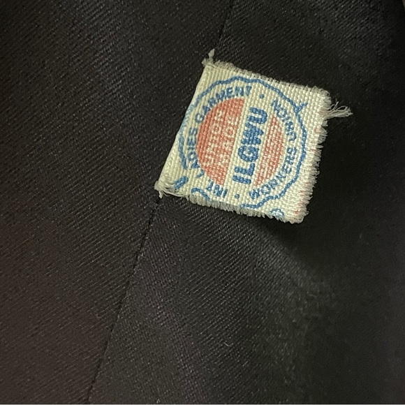 VINTAGE 100% LADIES FLEURETTE BLACK FULL LENGTH CASHMERE COAT - Picture 7 of 11